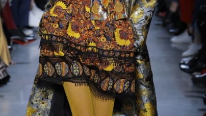 Rainbow Tights Are Lighting Up The Fall 2018 Catwalks